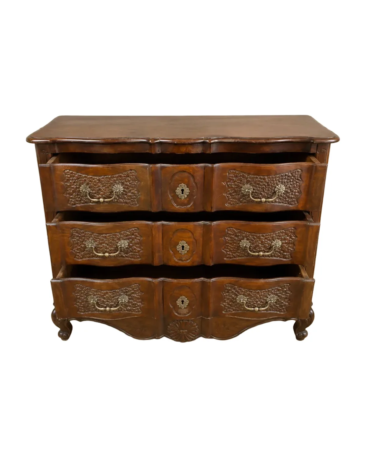 Commode arbalète Louis XV d'époque XVIIIe, photo 1 sur 10