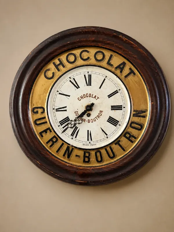 Horloge publicitaire « Chocolat Guérin-Boutron »